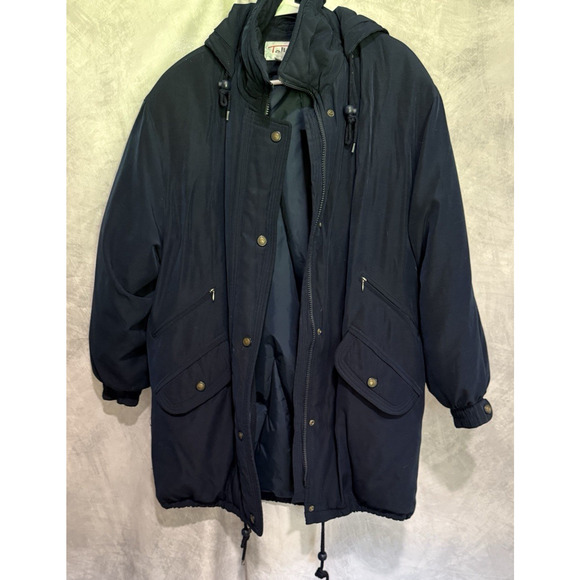 Rare Talbots Men’s Duck Down Parka Chore XL/XXL Long Fit Quilted 48x34x29 - Picture 2 of 14